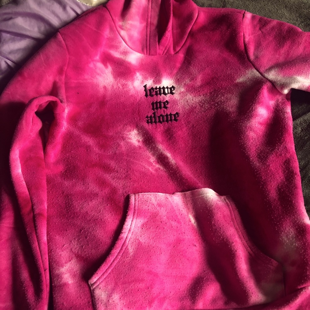 Pink “Leave Me Alone” Hoddie